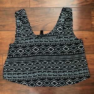 Forever 21 Patterned Crop Top